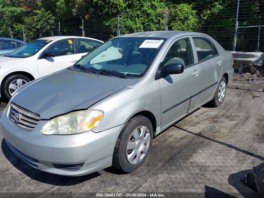 2003 Toyota Corolla Ce VIN: JTDBR32E130050273 Lot: 39451707