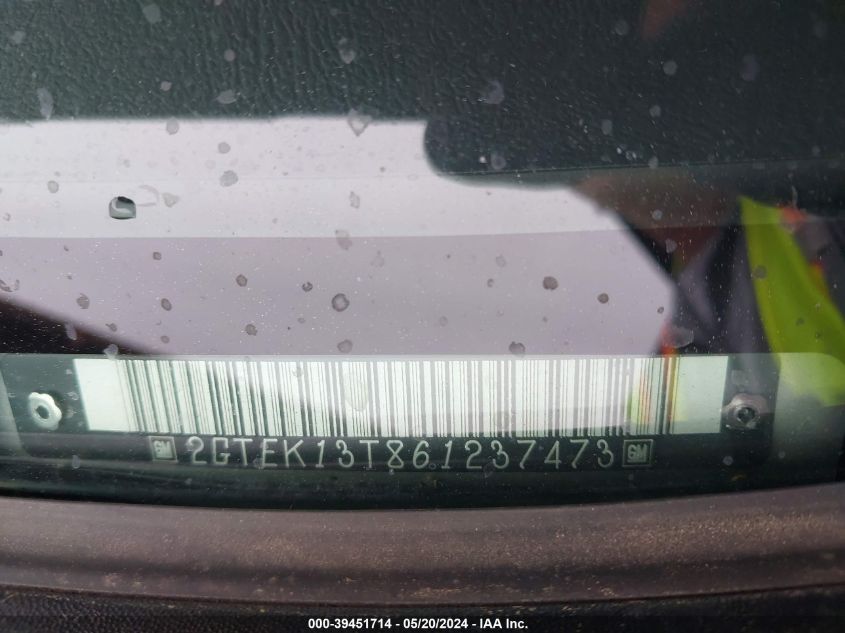 2006 GMC Sierra 1500 Sle1 VIN: 2GTEK13T861237473 Lot: 39451714