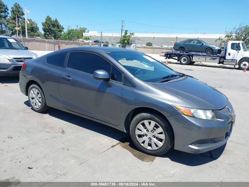 2012 Honda Civic Lx VIN: 2HGFG3B52CH511842 Lot: 39451739