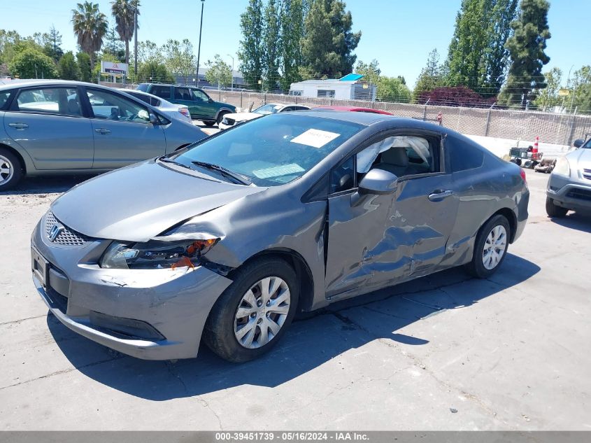 2012 Honda Civic Lx VIN: 2HGFG3B52CH511842 Lot: 39451739