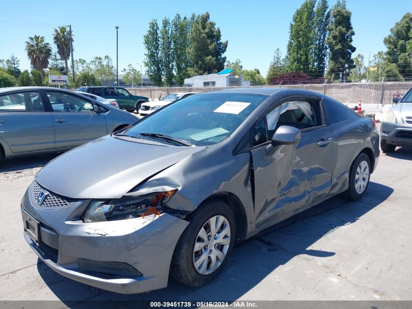 2012 Honda Civic Lx VIN: 2HGFG3B52CH511842 Lot: 39451739