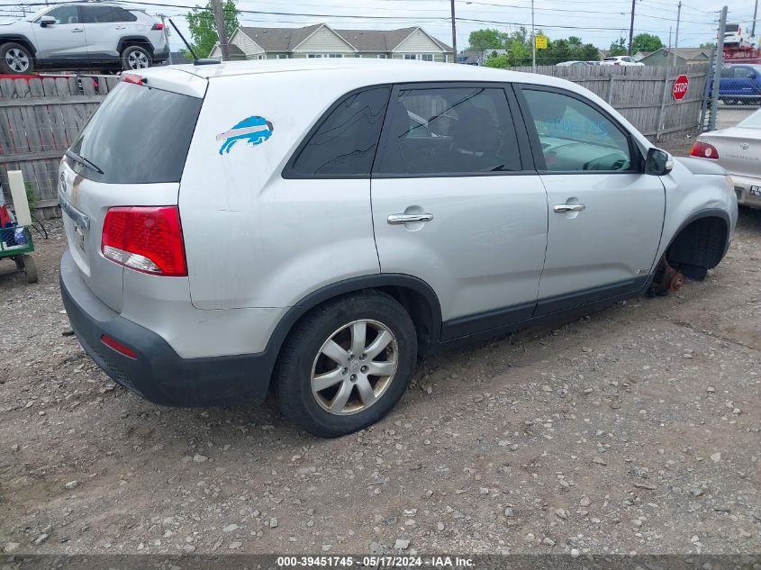 2011 Kia Sorento Lx VIN: 5XYKTCA14BG015624 Lot: 39451745