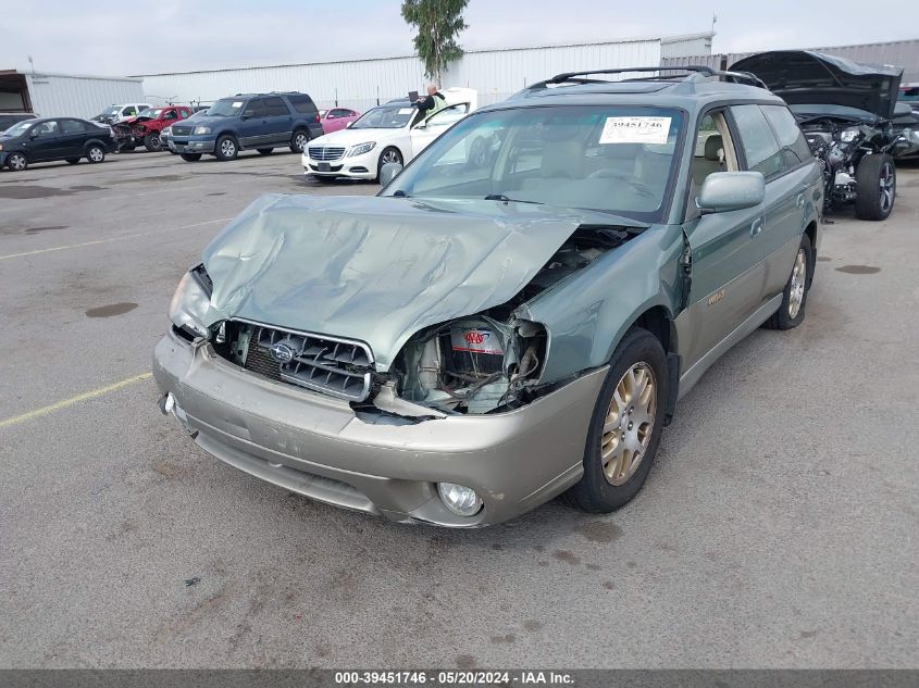 2003 Subaru Legacy Outback H6 3.0 Ll Bean VIN: 4S3BH806937609278 Lot: 39451746