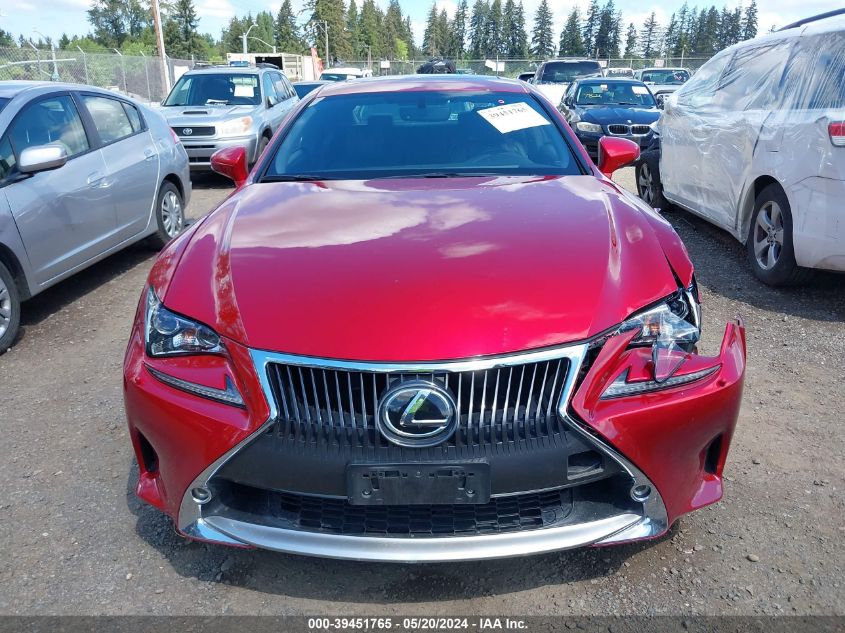 2015 Lexus Rc 350 VIN: JTHSE5BC1F5000937 Lot: 39451765