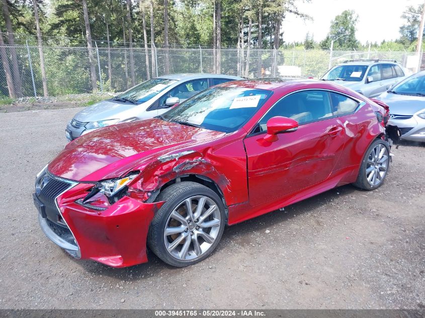 2015 Lexus Rc 350 VIN: JTHSE5BC1F5000937 Lot: 39451765