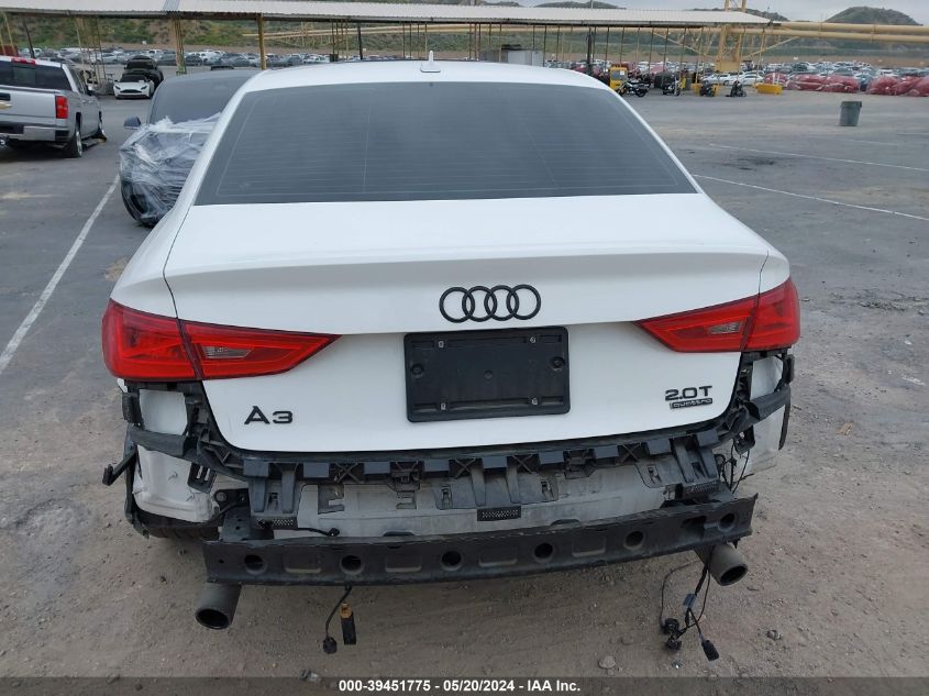 2016 Audi A3 Premium VIN: WAUB8GFF4G1115241 Lot: 39451775