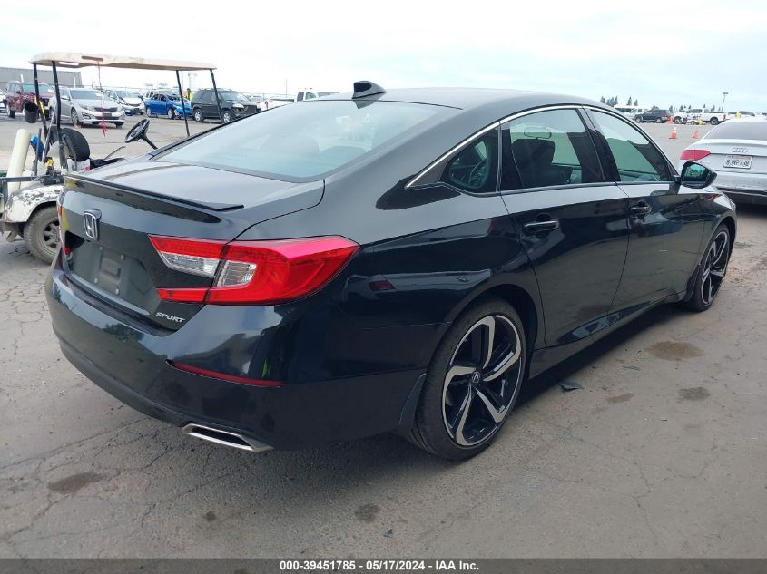 2018 Honda Accord Sport VIN: 1HGCV1F3XJA048303 Lot: 39451785