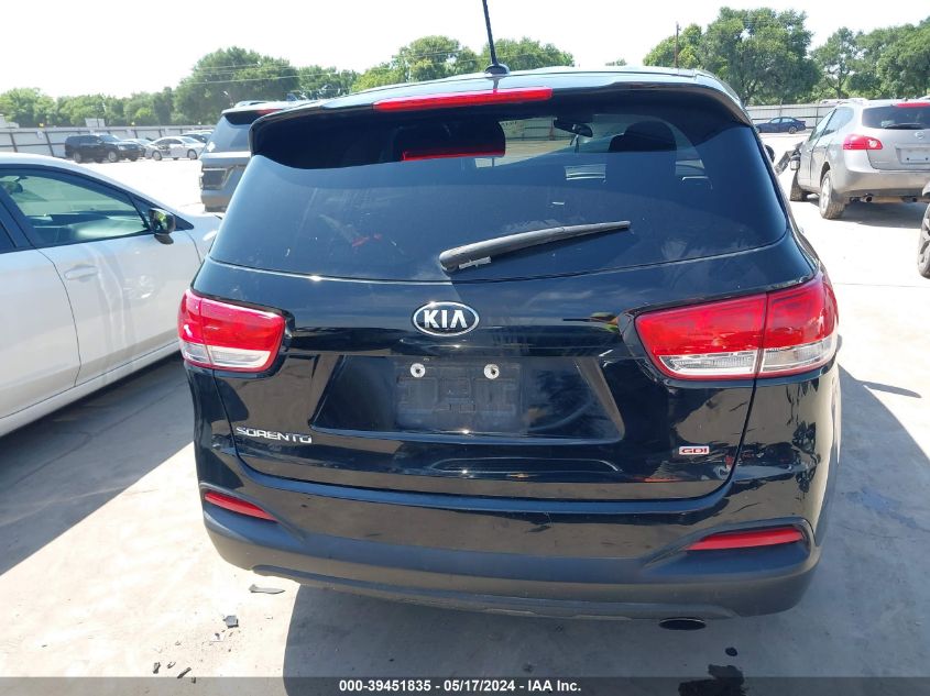 2018 Kia Sorento 2.4L L VIN: 5XYPG4A34JG344081 Lot: 39451835