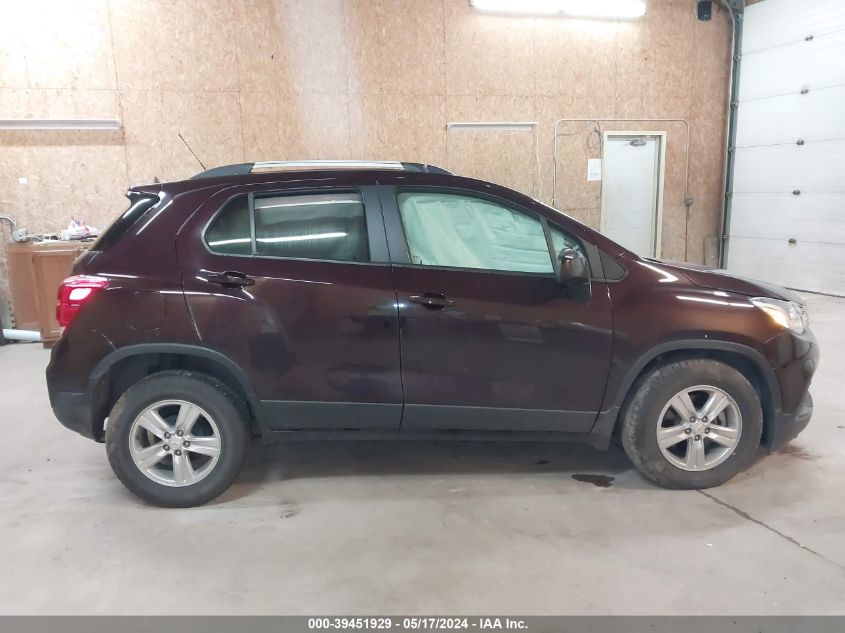 2021 Chevrolet Trax Fwd Lt VIN: KL7CJLSB8MB326436 Lot: 39451929