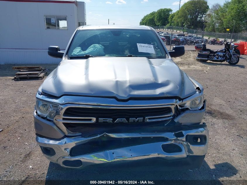 2021 Ram 1500 Big Horn Quad Cab 4X4 6'4 Box VIN: 1C6SRFBT3MN761985 Lot: 39451942