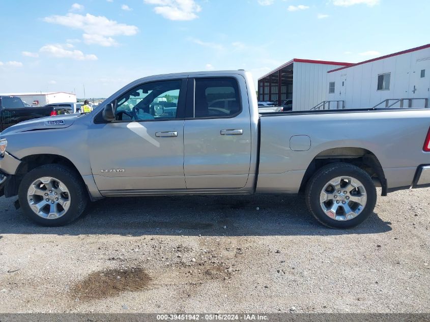 2021 Ram 1500 Big Horn Quad Cab 4X4 6'4 Box VIN: 1C6SRFBT3MN761985 Lot: 39451942