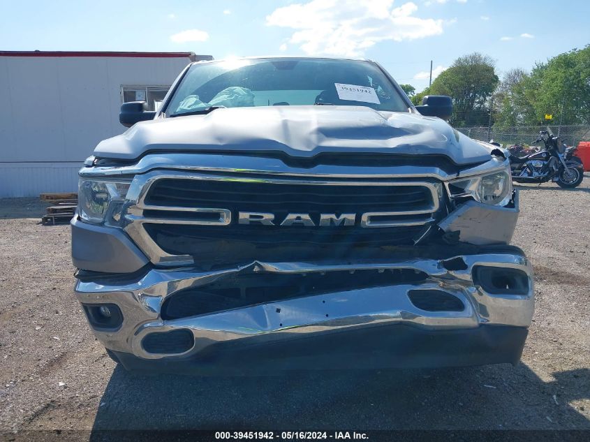 2021 Ram 1500 Big Horn Quad Cab 4X4 6'4 Box VIN: 1C6SRFBT3MN761985 Lot: 39451942