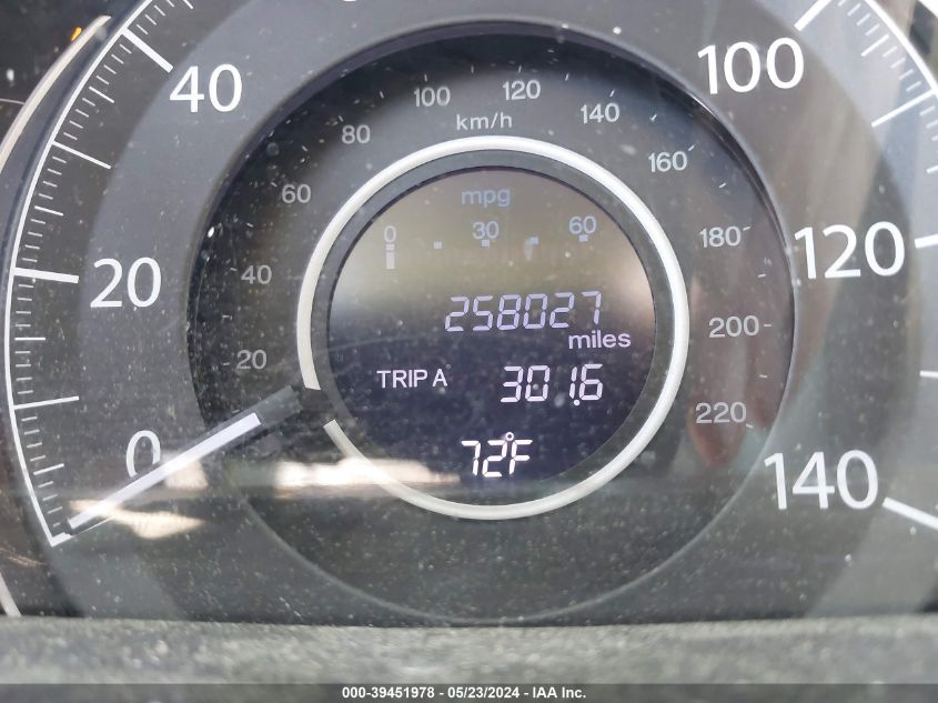 2013 Honda Cr-V Ex-L VIN: 5J6RM3H78DL032496 Lot: 39451978