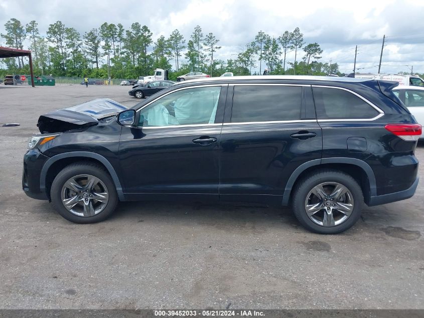 2018 Toyota Highlander Limited Platinum VIN: 5TDYZRFH9JS281451 Lot: 39452033
