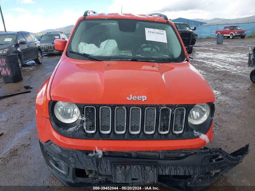 2017 Jeep Renegade Latitude 4X4 VIN: ZACCJBBB7HPE87773 Lot: 39452044