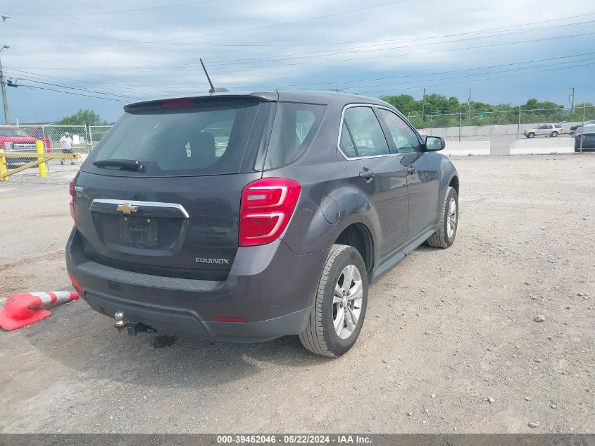 2016 Chevrolet Equinox Ls VIN: 2GNALBEK2G6265366 Lot: 39452046