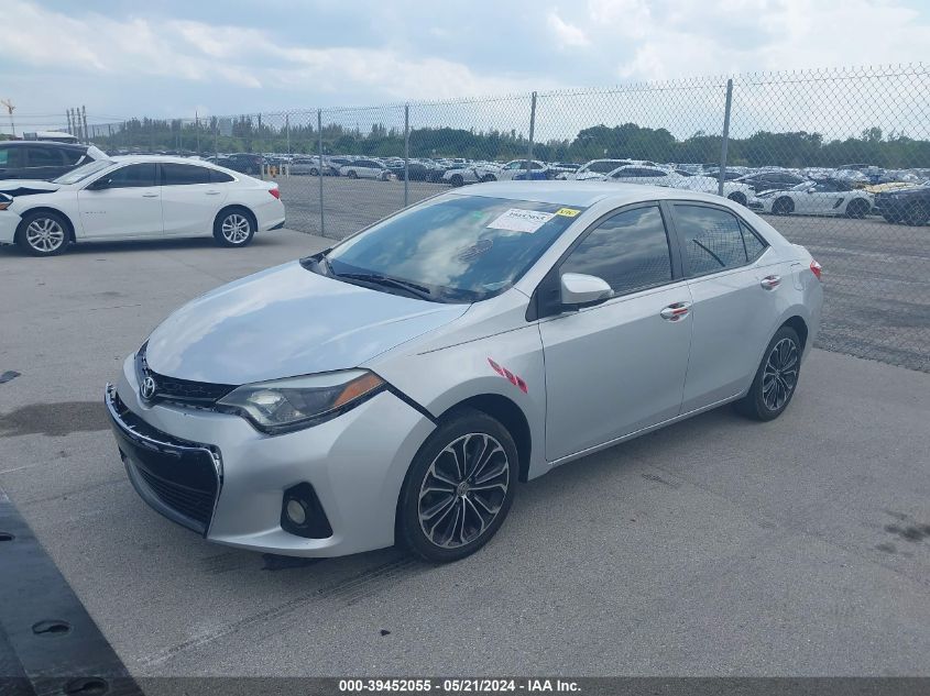 2015 Toyota Corolla S Plus VIN: 2T1BURHE1FC456136 Lot: 39452055