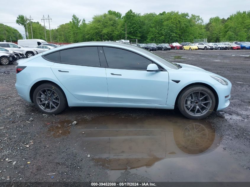 2023 Tesla Model 3 Rear-Wheel Drive VIN: 5YJ3E1EA6PF644510 Lot: 39452088