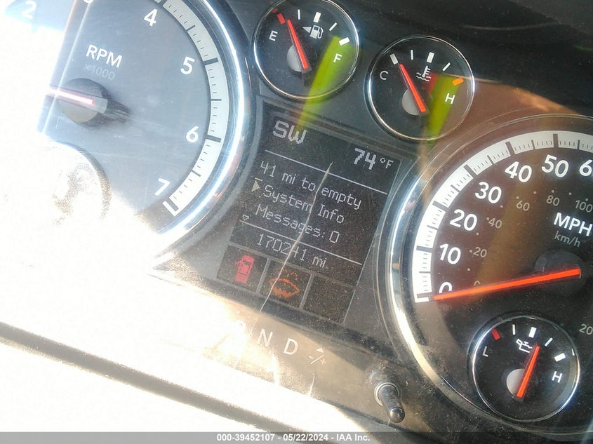 2009 Dodge Ram 1500 Slt/Sport/Trx VIN: 1D3HV18T79S725399 Lot: 39452107