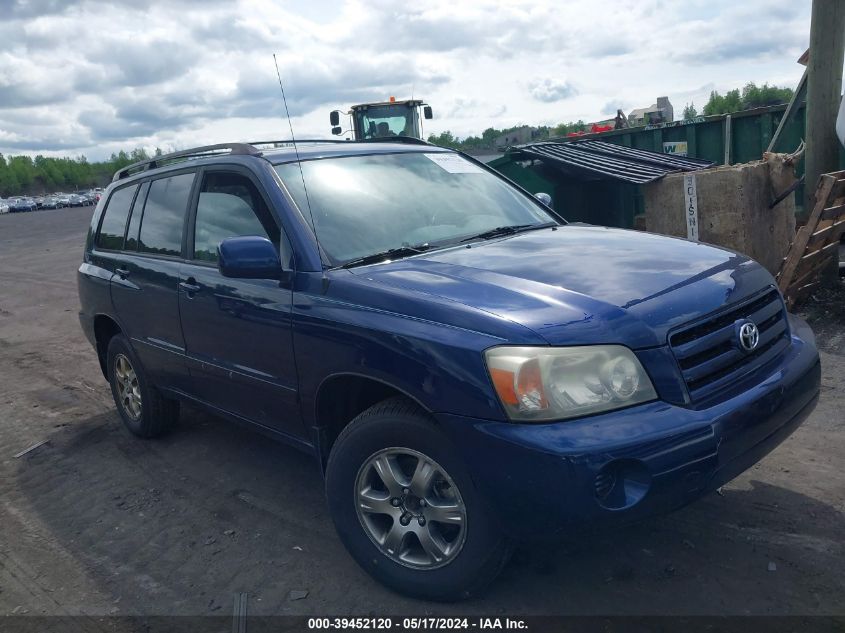 2004 Toyota Highlander V6 VIN: JTEEP21A340014531 Lot: 39452120