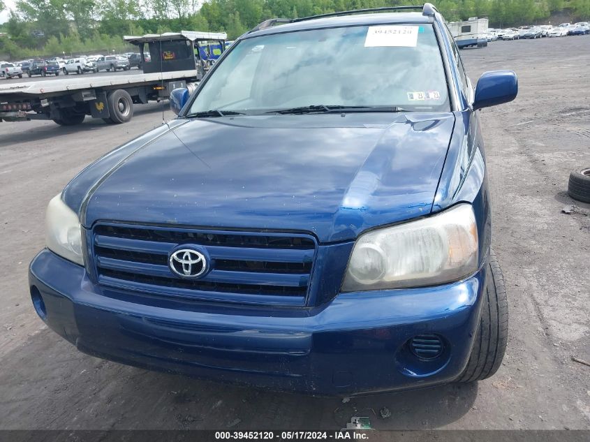 2004 Toyota Highlander V6 VIN: JTEEP21A340014531 Lot: 39452120