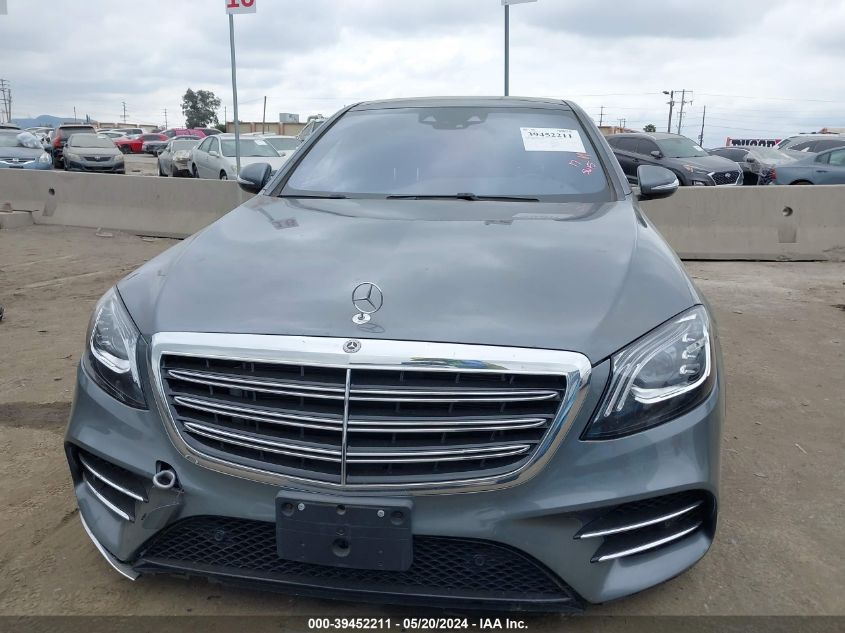 2019 Mercedes-Benz S 560 VIN: WDDUG8DBXKA487198 Lot: 39452211