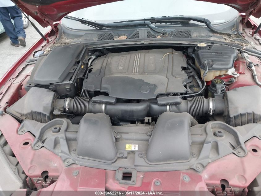 2013 Jaguar Xf V6 Sc VIN: SAJWA0E72D8S70479 Lot: 39452216