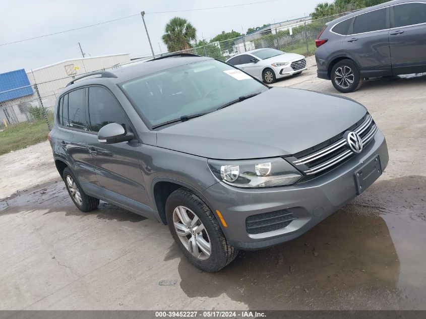 2015 Volkswagen Tiguan S VIN: WVGBV7AX4FW550107 Lot: 39452227