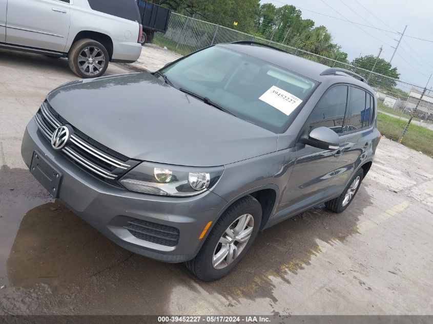 2015 Volkswagen Tiguan S VIN: WVGBV7AX4FW550107 Lot: 39452227