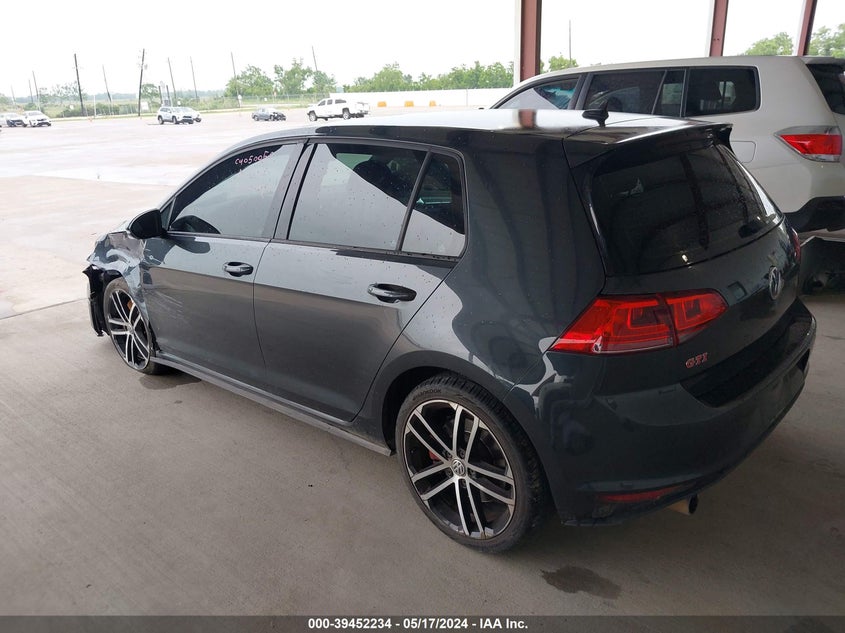 VIN 3VW447AUXHM034789 2017 VOLKSWAGEN GOLF GTI AUTOBAHN 4-DOOR/S 4-DOOR/SE 4-DOOR/SPORT 4-DOOR