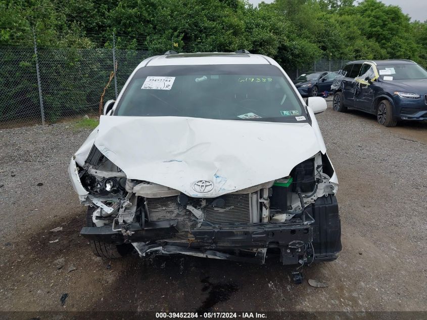 2015 Toyota Sienna Se Premium 8 Passenger VIN: 5TDXK3DC5FS619388 Lot: 39452284