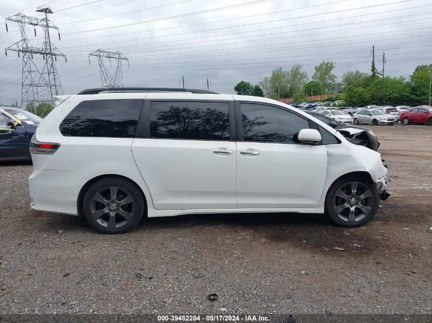 2015 Toyota Sienna Se Premium 8 Passenger VIN: 5TDXK3DC5FS619388 Lot: 39452284