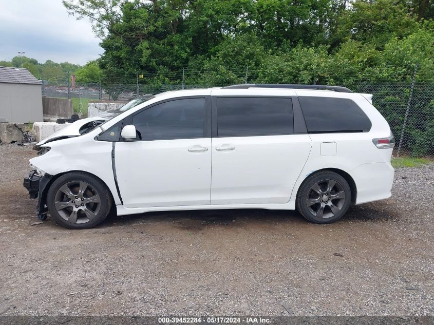 2015 Toyota Sienna Se Premium 8 Passenger VIN: 5TDXK3DC5FS619388 Lot: 39452284