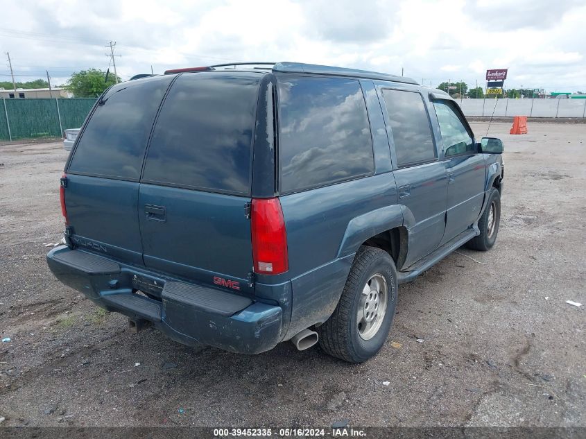 2000 GMC Yukon Denali VIN: 1GKEK13R2YR160800 Lot: 39452335