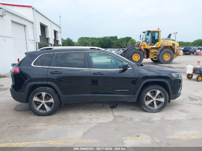 2019 Jeep Cherokee Limited 4X4 VIN: 1C4PJMDX1KD458488 Lot: 39452343