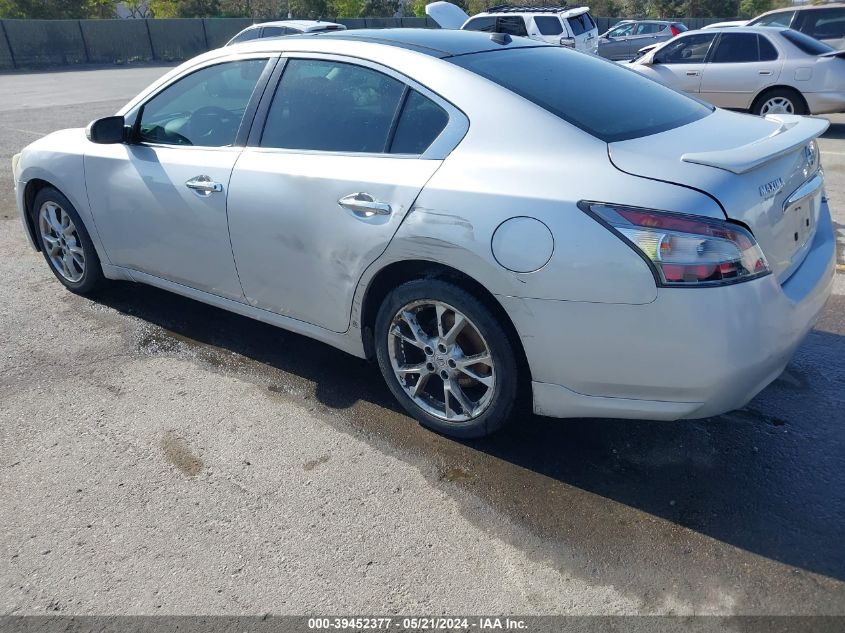 2012 Nissan Maxima 3.5 Sv VIN: 1N4AA5AP9CC804980 Lot: 39452377