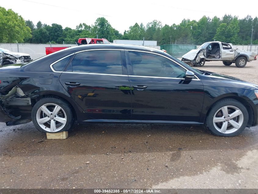 2012 Volkswagen Passat 2.5L Se VIN: 1VWBP7A37CC075235 Lot: 39452385