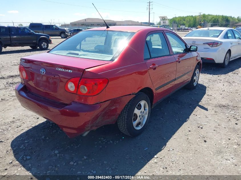 2008 Toyota Corolla Ce/Le/S VIN: 1NXBR32EX8Z999154 Lot: 39452403