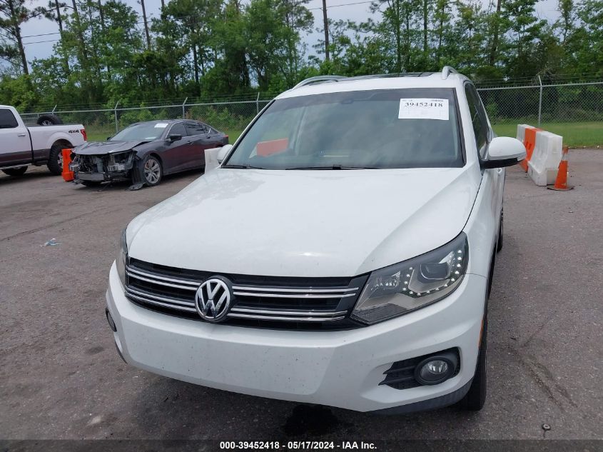 2016 Volkswagen Tiguan Se VIN: WVGAV7AX2GW563015 Lot: 39452418