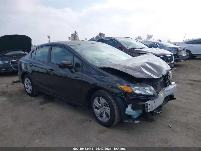 2014 Honda Civic Lx VIN: 2HGFB2F51EH542263 Lot: 39452443