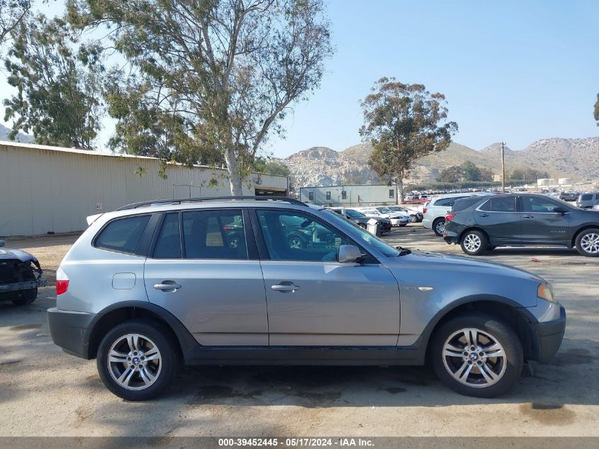 2005 BMW X3 3.0I VIN: WBXPA934X5WD07443 Lot: 39452445