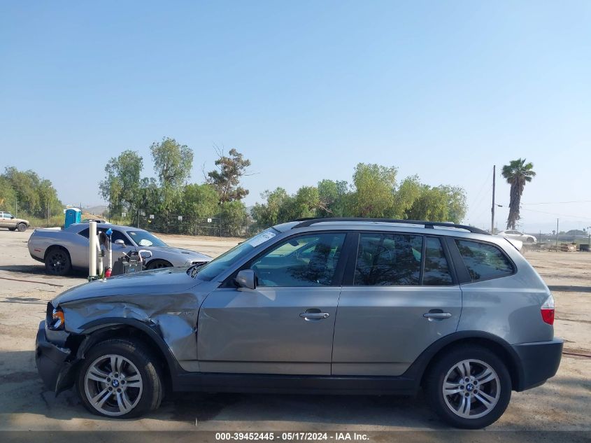 2005 BMW X3 3.0I VIN: WBXPA934X5WD07443 Lot: 39452445