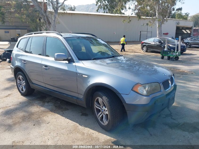 2005 BMW X3 3.0I VIN: WBXPA934X5WD07443 Lot: 39452445