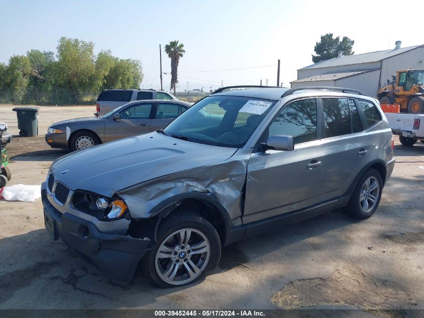 2005 BMW X3 3.0I VIN: WBXPA934X5WD07443 Lot: 39452445