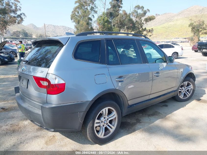 2005 BMW X3 3.0I VIN: WBXPA934X5WD07443 Lot: 39452445