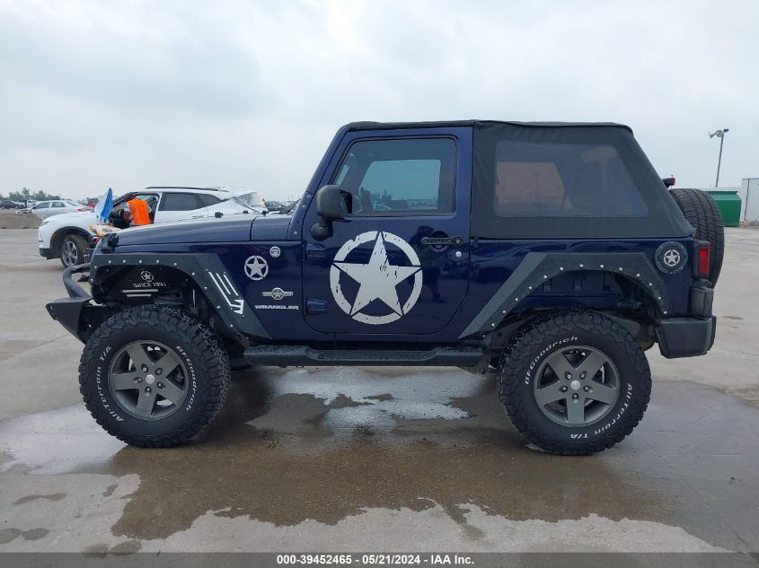 2012 Jeep Wrangler Sport VIN: 1C4GJWAG7CL290136 Lot: 39452465