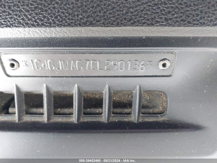2012 Jeep Wrangler Sport VIN: 1C4GJWAG7CL290136 Lot: 39452465