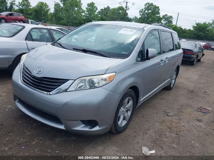 2012 Toyota Sienna Le V6 8 Passenger VIN: 5TDKK3DC5CS243166 Lot: 39452466