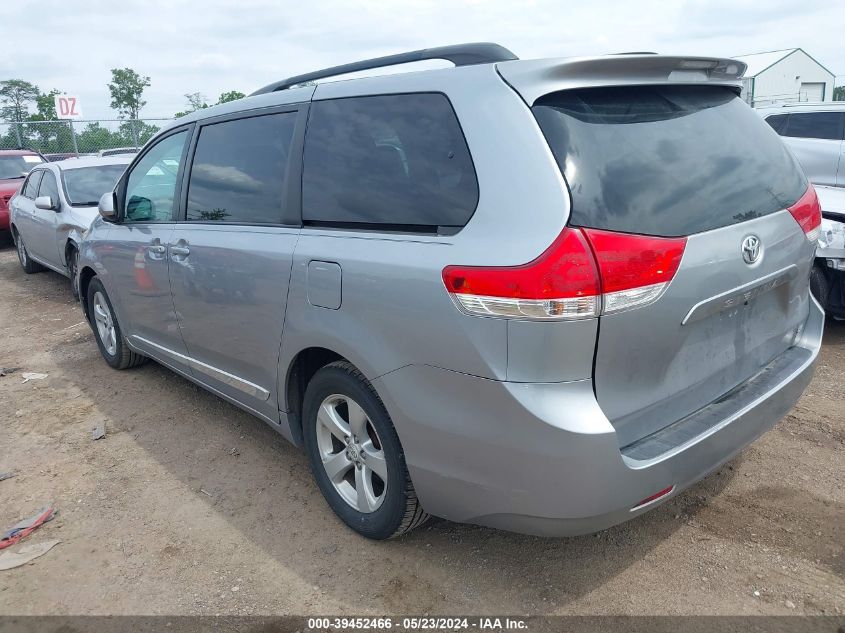 2012 Toyota Sienna Le V6 8 Passenger VIN: 5TDKK3DC5CS243166 Lot: 39452466