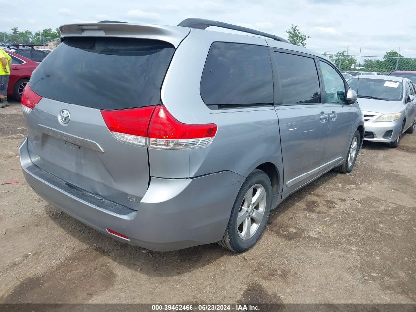 2012 Toyota Sienna Le V6 8 Passenger VIN: 5TDKK3DC5CS243166 Lot: 39452466